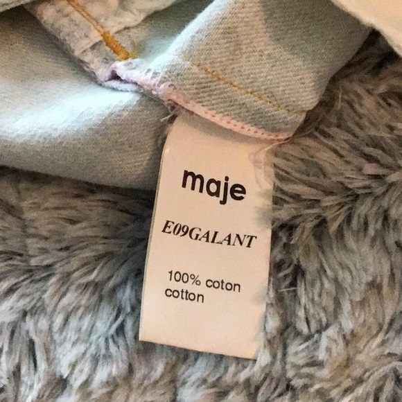 Maje distressed button front jeans small - Picture 8 of 8